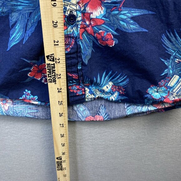Star Wars Shirt Mens S Tropical Hawaiian Button Up Storm Trooper Empire R2 Lucas - Picture 6 of 9